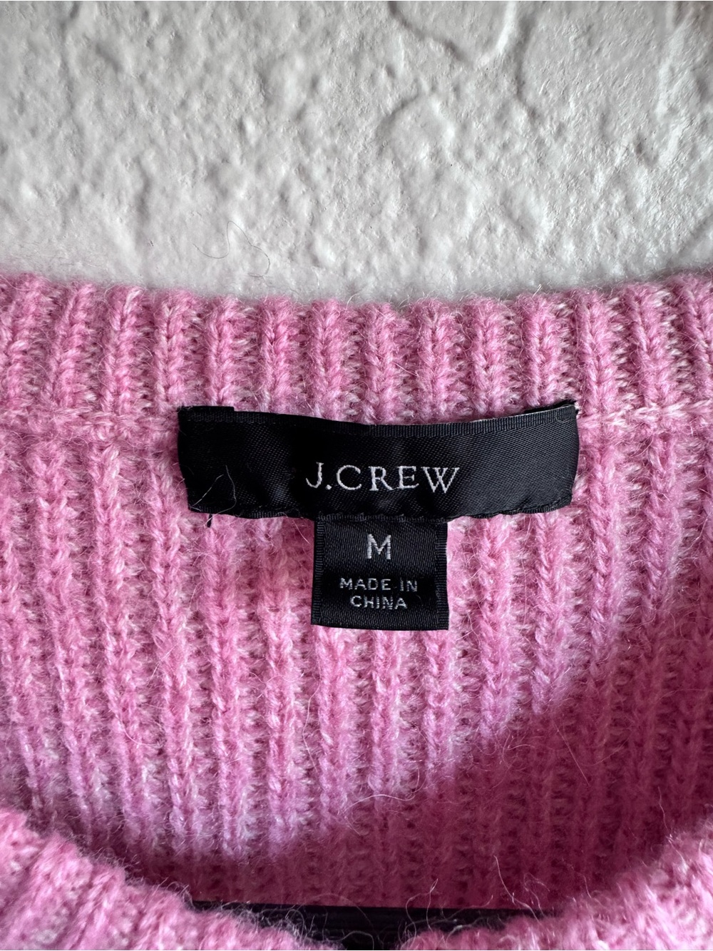 J.Crew Alpaca Merino Wool Pink Cardigan Sweater Size M Balloon Sleeve BB391 - Picture 2 of 10